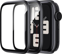 WSKEN Displayschutzfolie Apple Watch SE2/SE/6/5/4 40mm Schwarz 2 Stück