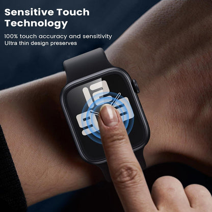 WSKEN Displayschutzfolie Apple Watch SE2/SE/6/5/4 40mm Schwarz 2 Stück