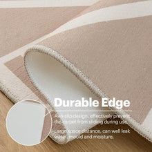 Moderner Outdoor Teppich 150x240cm Beige Wetterfest