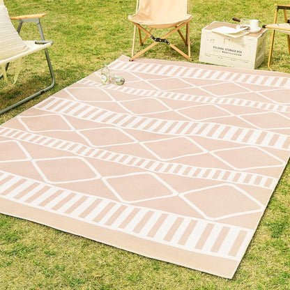 OMERA Teppich In-& Outdoor 180x270cm Beige Modern Rutschfest Washable