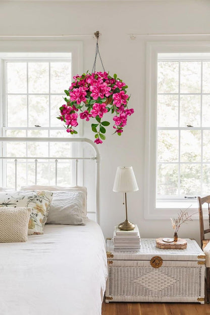 Kunstblumen Morning Glory Hängegeranie lila 70 cm DecoPflanze