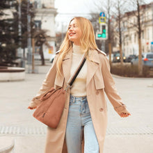 Prite Cord Tote Bag Handtasche Damen Umhängetasche