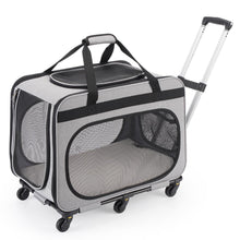Transportbox Katze/Hund 20kg – 2-in-1 Reisebox mit Rollen