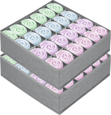 Aufbewahrungsbox 24 Zellen Organizer für Kleidung und Accessoires