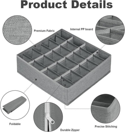 Faltbare Schublade Organizer 24 Zellen Aufbewahrungsboxen