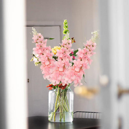 6er-Set Künstliche Rittersporn Delphinium Rosa Deko Frühlingsblumen