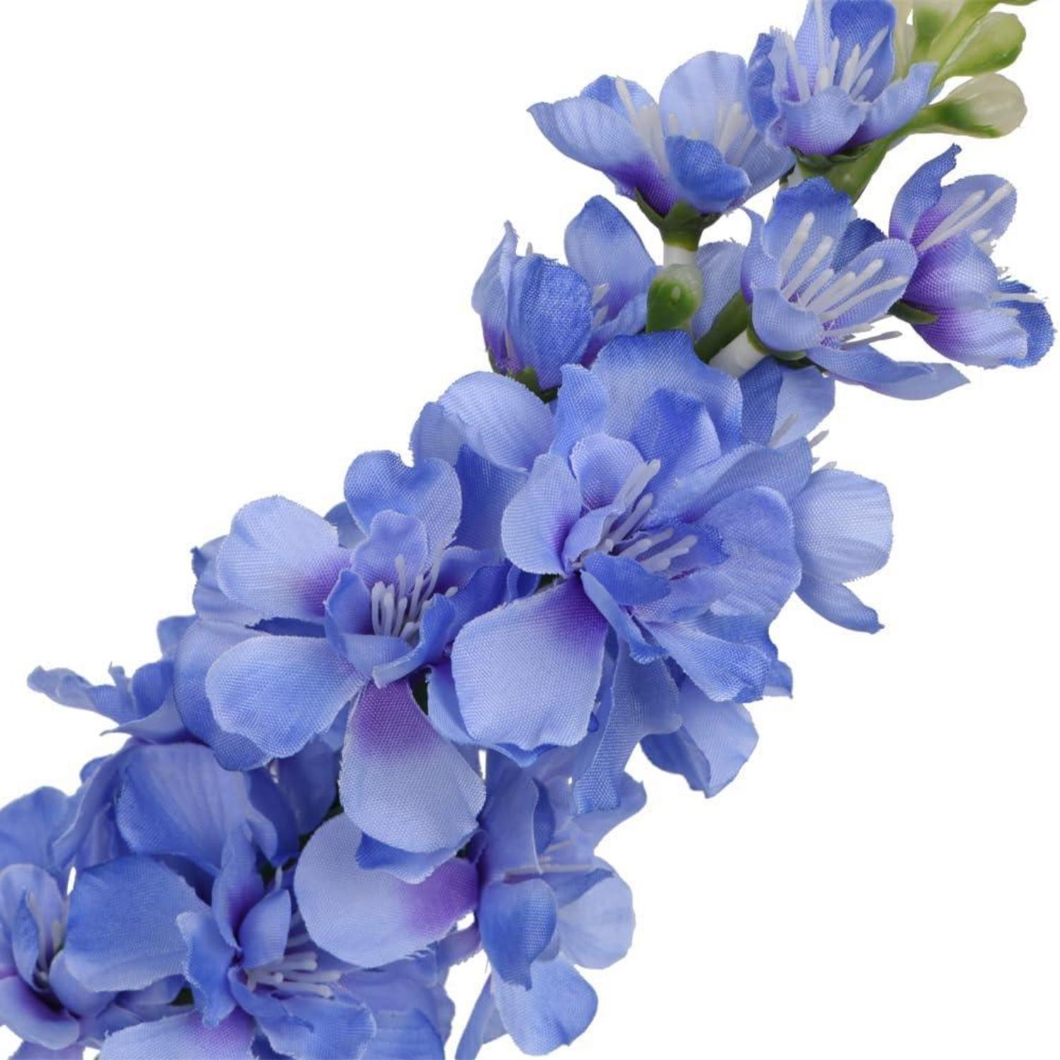 Künstliche Rittersporn Delphinium Blaue Kunstblumen 6er-Set