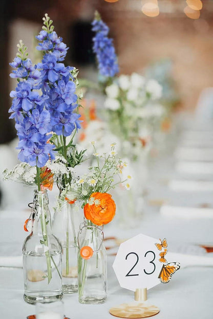 Kunstblumen Briful Künstlicher Rittersporn 6er-Set Blau Frühlingsdeko