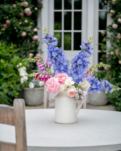 6er-Set Künstliche Rittersporn Blaue Delphinium Kunstblumen Sehr