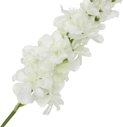 Künstliche Rittersporn Delphinium 6er-Set Weiß Dekoblumen