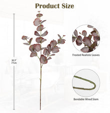 5er Set Künstlicher Eukalyptus Zweige 73-77cm