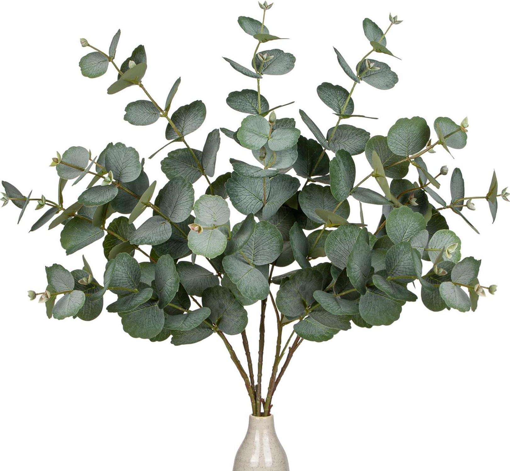 Künstliche Eukalyptus Dekozweige 5er Set Grün 73/77cm