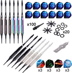 WIN.MAX Dartpfeile Set 12 Stück Soft Darts 18 Gramm Profi