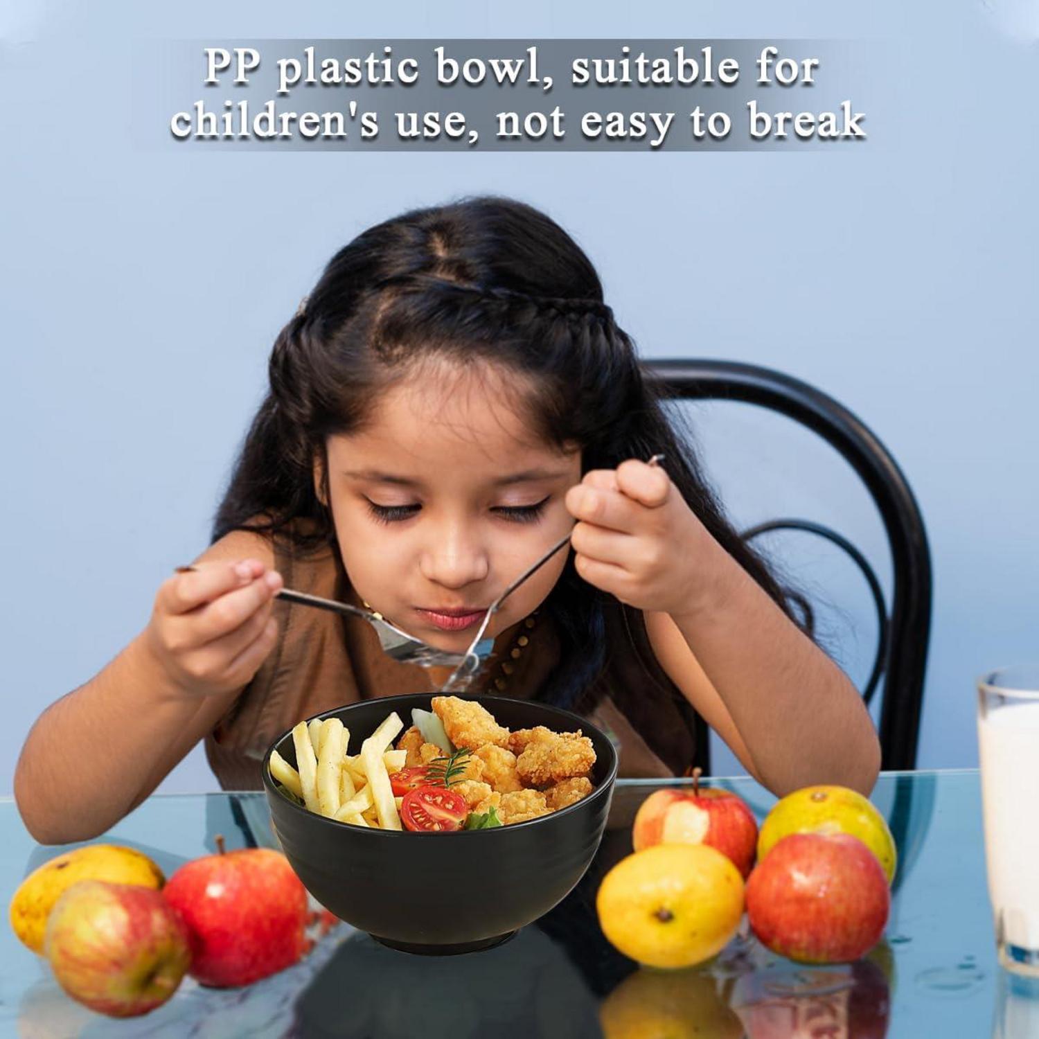 Schwarze Kunststoff Schalen Set 12 Stück 750ml Mehrweg Plastik Ramen
