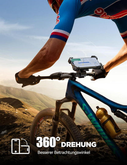 Fahrrad Motorrad Handyhalterung 360° Halter iPhone Samsung