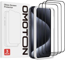 Panzer Schutz Glas für iPhone 15 Pro, Full Screen, 3er Pack