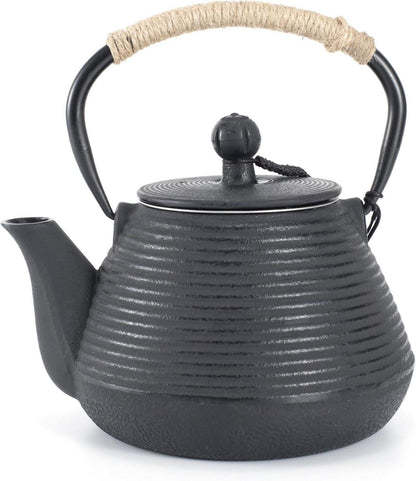 Gusseisen Teekanne mit Warmhalter und Teesieb für lose Blätter