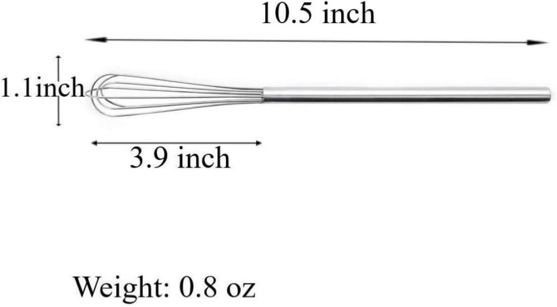 Edelstahl Schneebesen 25,9 cm Koch Küchenhelfer Rührbesen