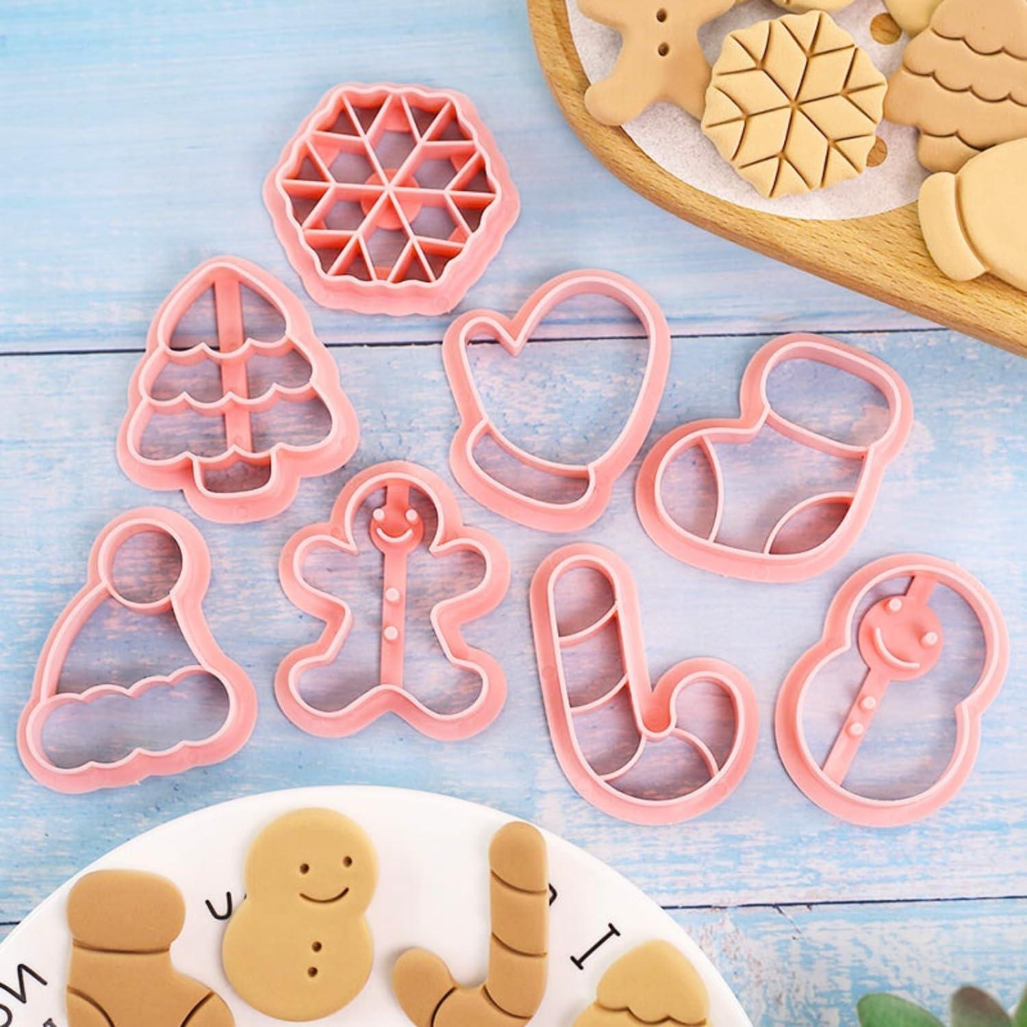 8-teiliges Weihnachtsausstecher Set für Kinder