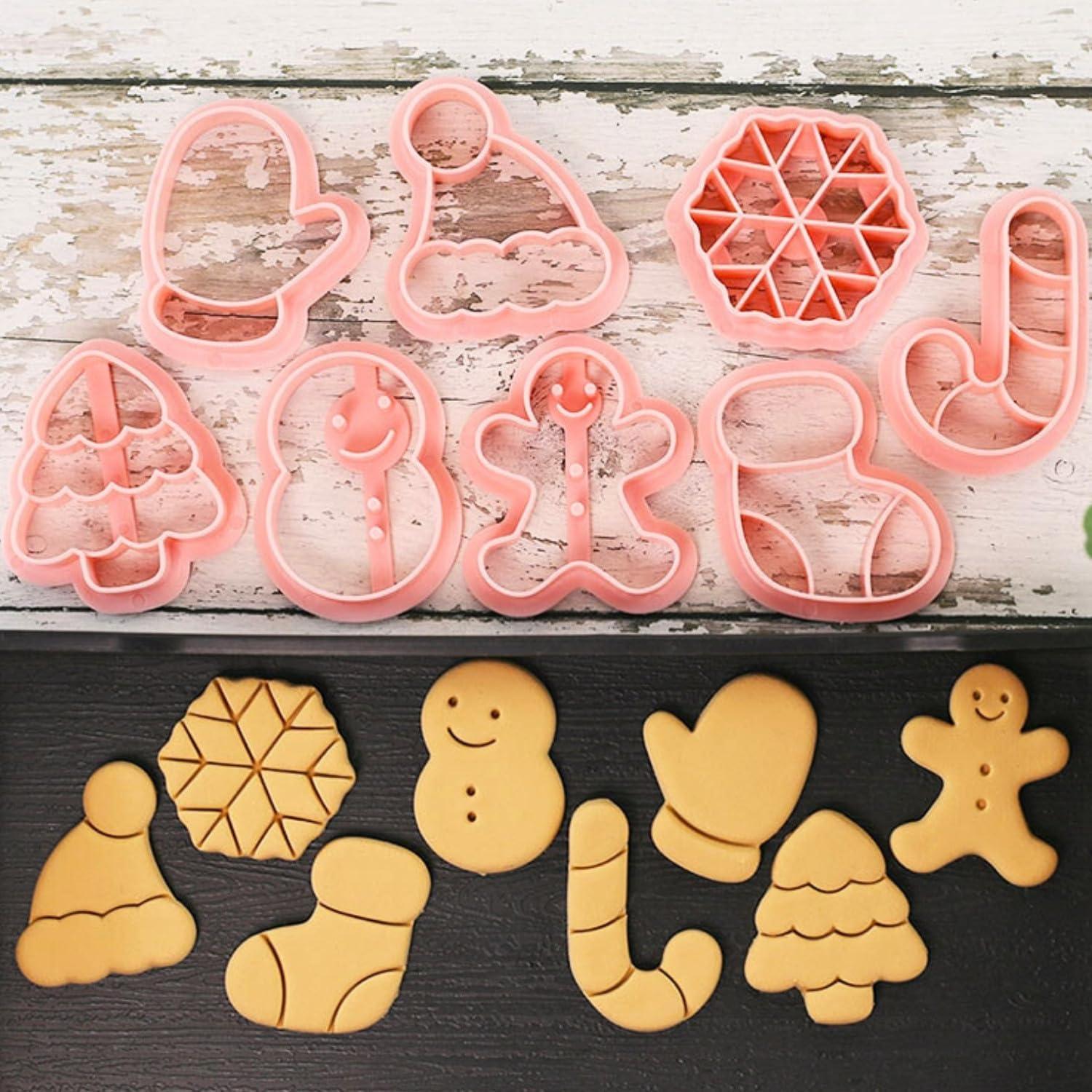 Crethink Weihnachtsausstecher 8-teiliges Set für Kinder - Lebkuchenmann