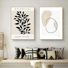 Herfair Poster 2er Set Abstrakt Geometrisch Wandbilder 40x50