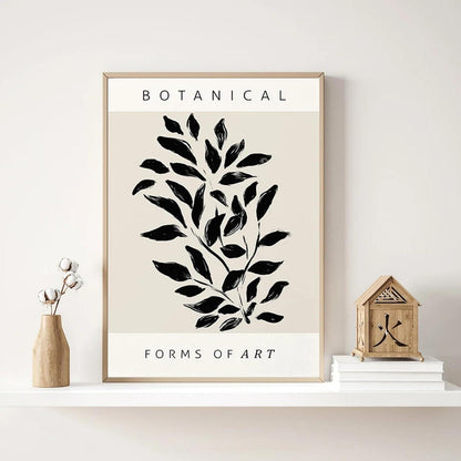 Poster Set Wohnzimmer Bilder Wanddeko Abstrakt Geometrisch Pflanzen