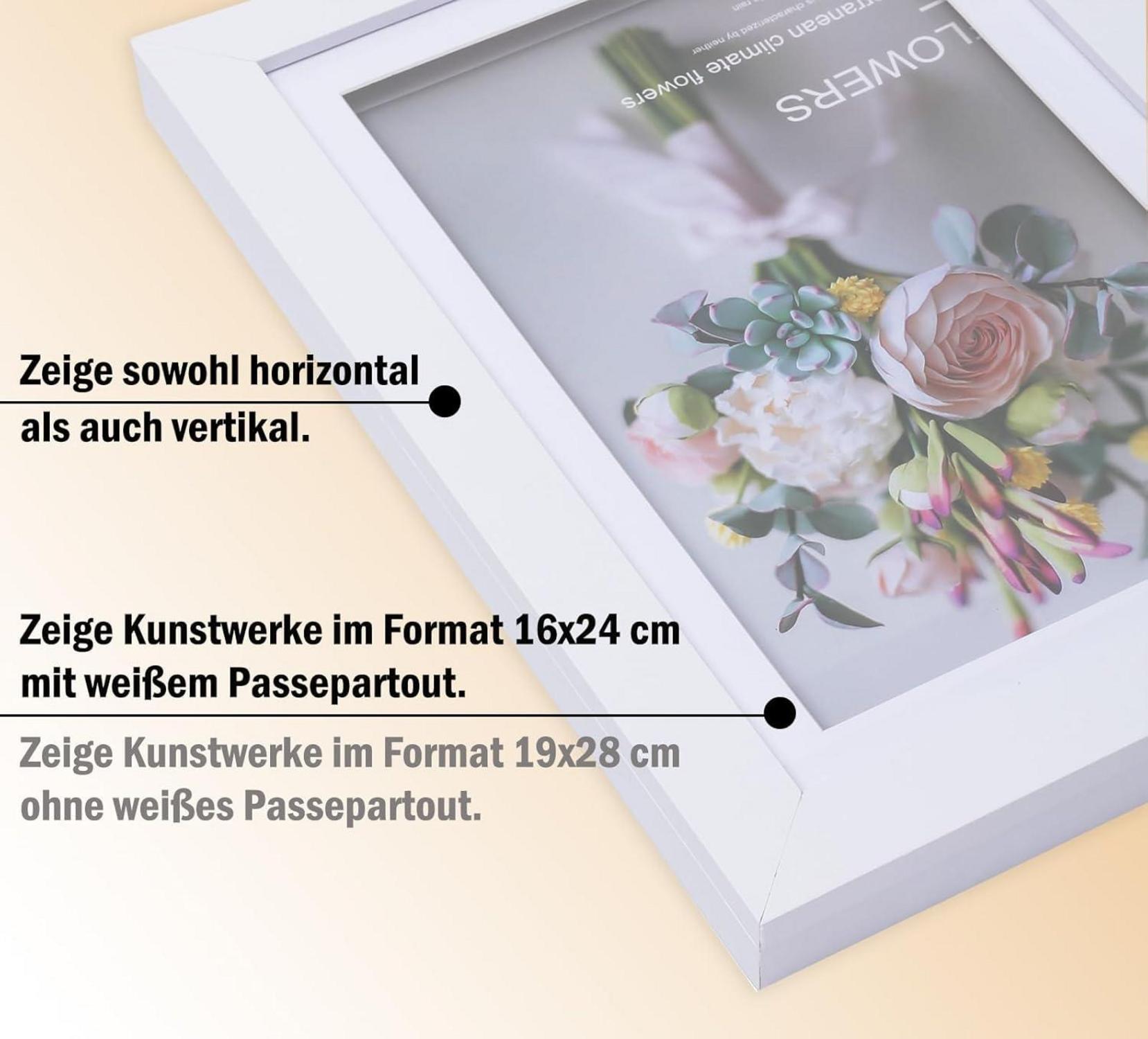 4er Pack Atildp A4 Bilderrahmen 21x30cm Holz Fotorahmen