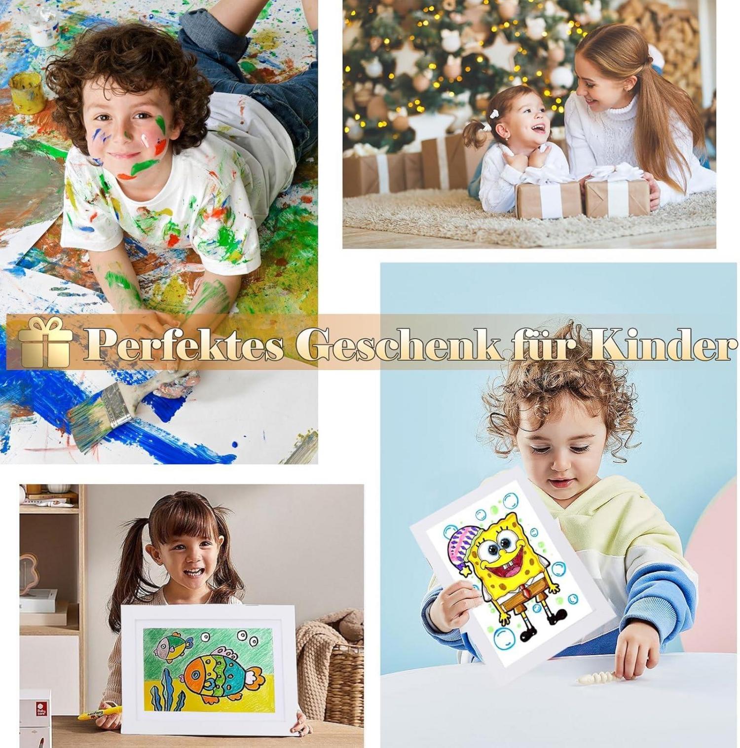 4er Pack Atildp A4 Bilderrahmen 21x30cm Holz Fotorahmen