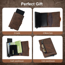Slim Wallet RFID Schutz Münzfach Geldbörse Herren Damen