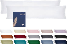Seitenschläferkissenbezug Weiß 2er Set 40x145 Öko-Zertifikat
