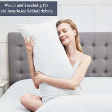 Seitenschläferkissen Bezug 40x145 Weiß 2er Set Soft