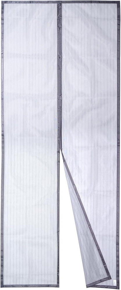 Fliegengitter Tür Magnet Insektenschutz 100x240cm Grau Einfache