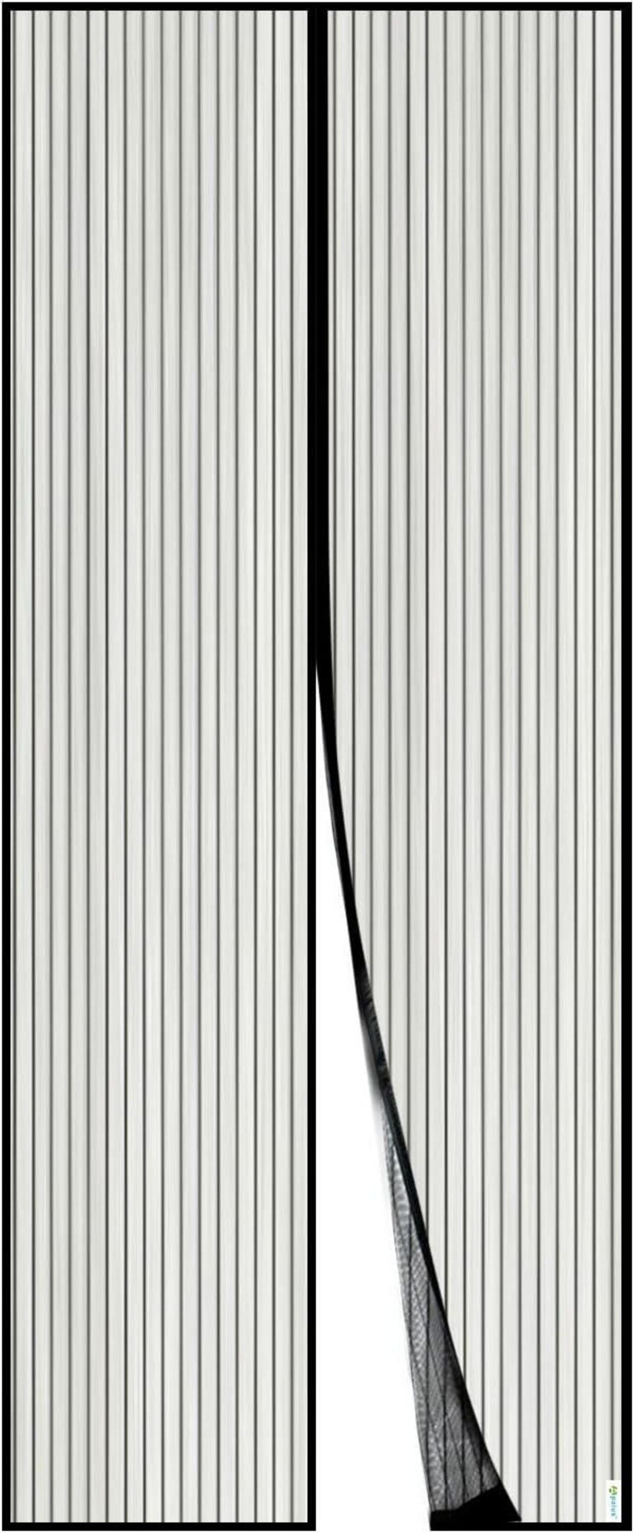 Fliegengitter Tür Magnet Insektenschutz 85x200cm Balkontür Schwarz