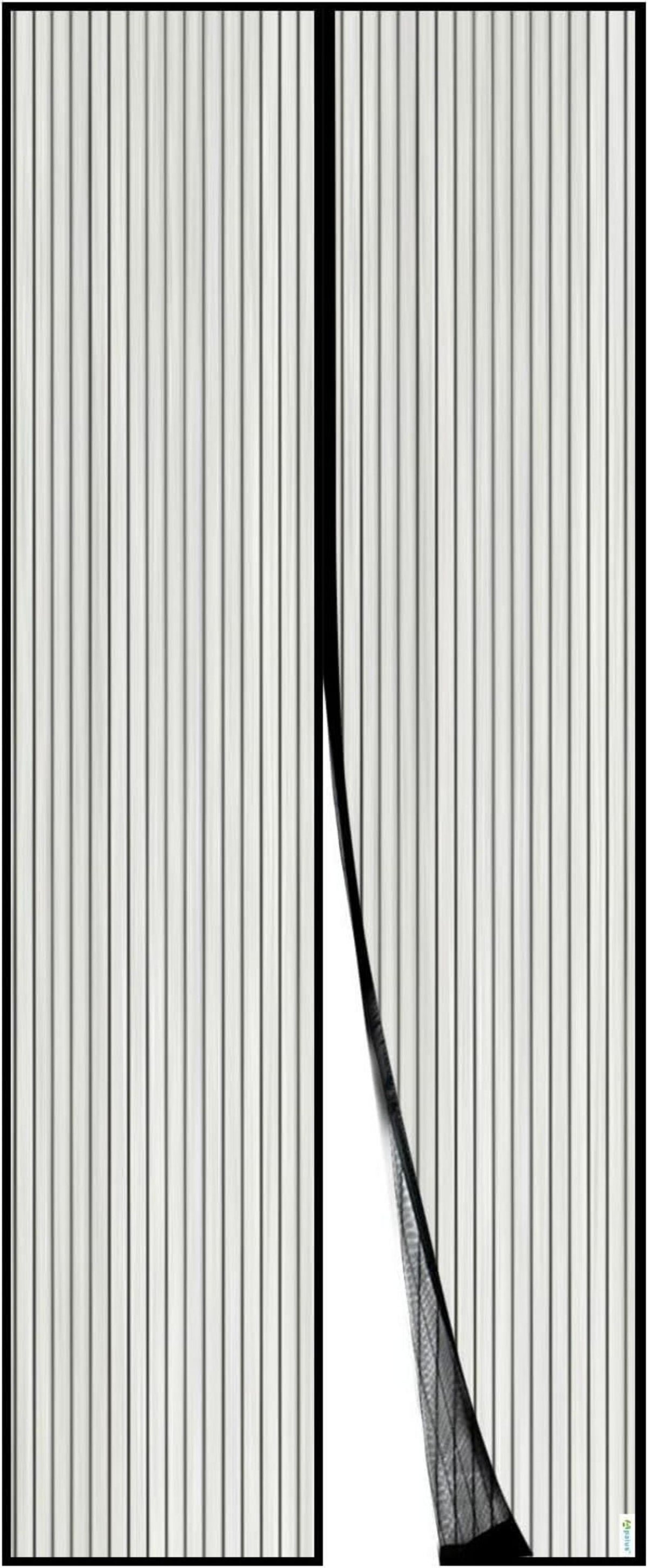 Fliegengitter Tür Magnet Insektenschutz 85x200cm Balkontür Schwarz