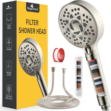 Hochdruck Duschkopf mit 18-stufiger Filtration und 6 Strahlarten