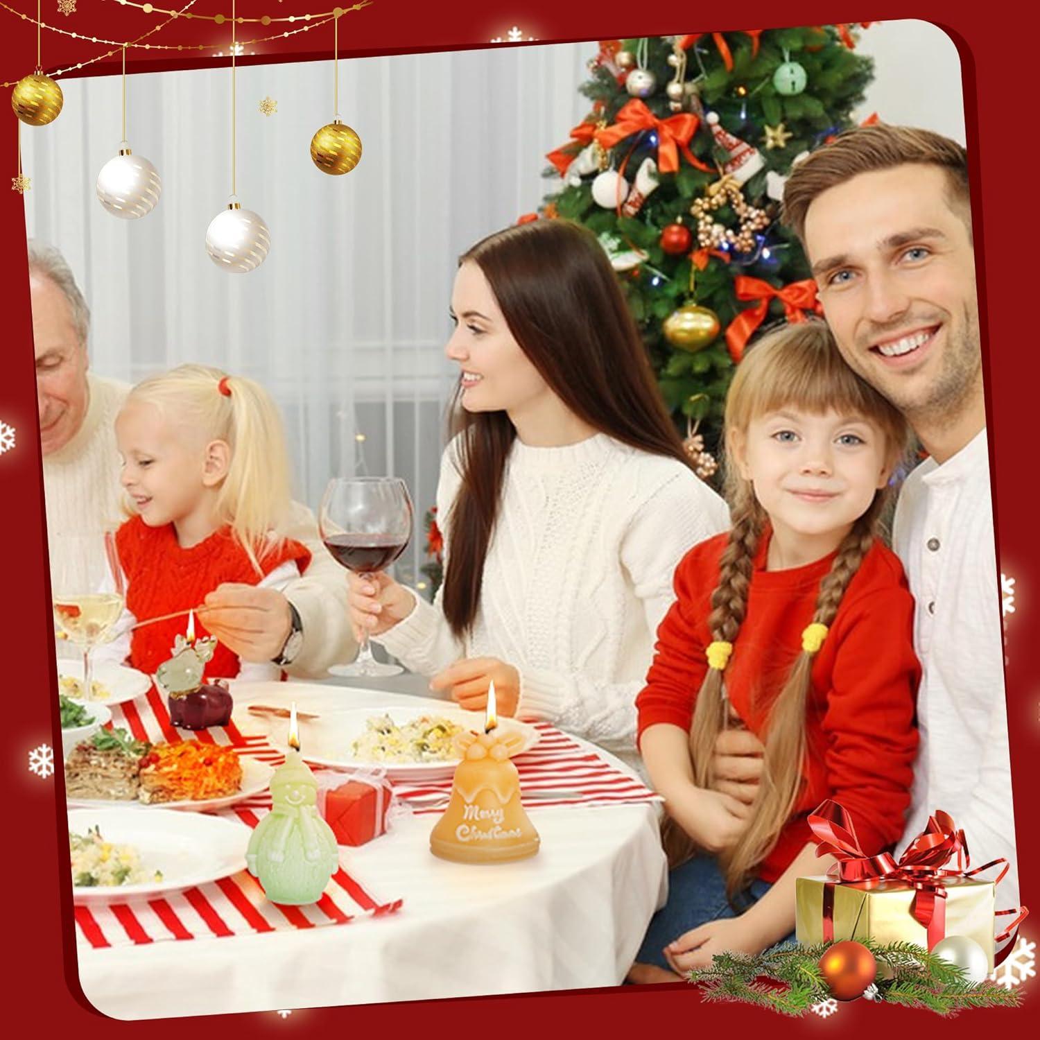 3er Set Silikonformen Weihnachten Kerzen Gießformen Diy Handwerk