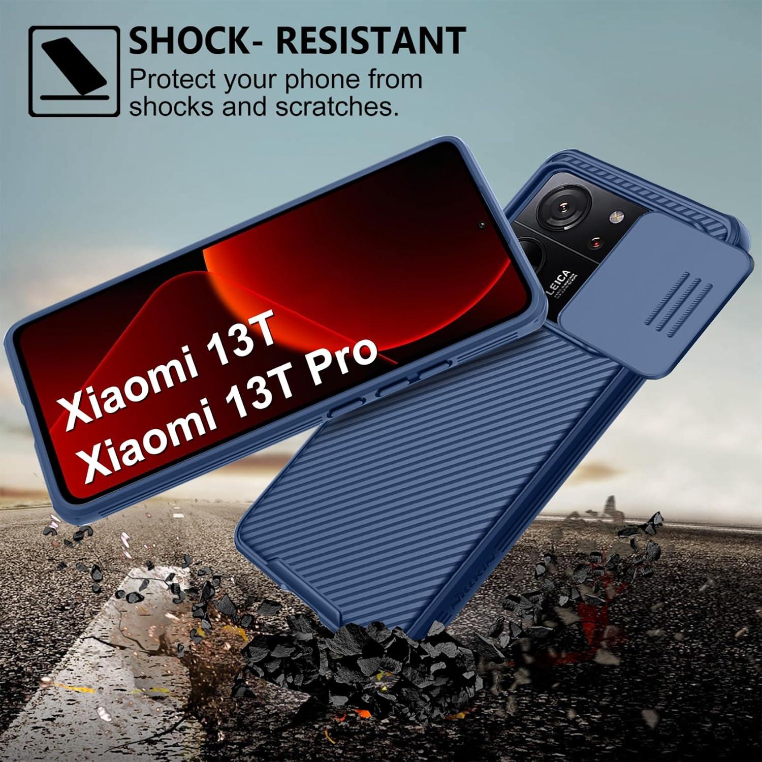 AROYI Xiaomi 13T Hülle Pro Slide Camera Kameraschutz Blau 6,67 Zoll