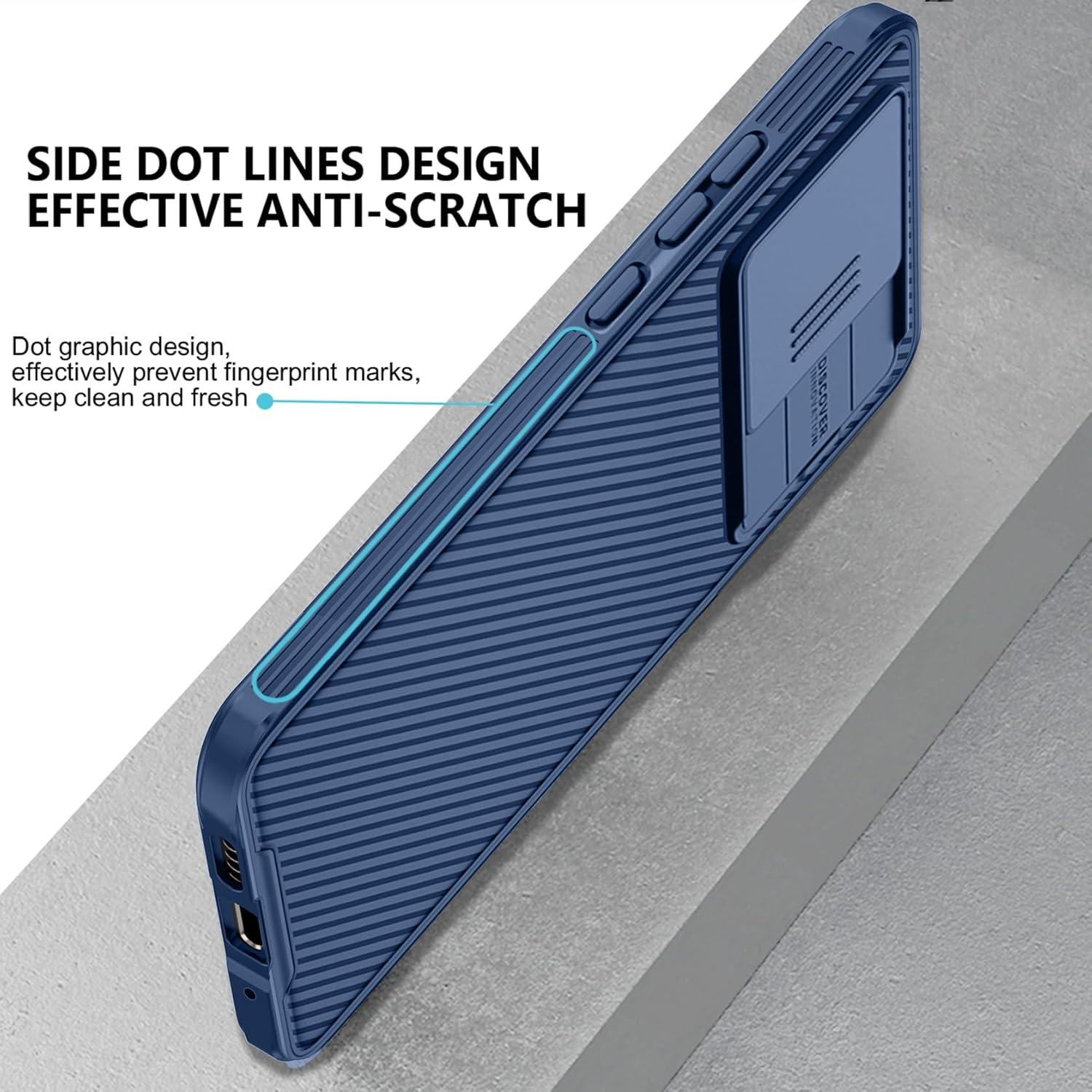 Schutzhülle Xiaomi 13T / 13T Pro Hülle Kameraschutz Slide Camera Blau