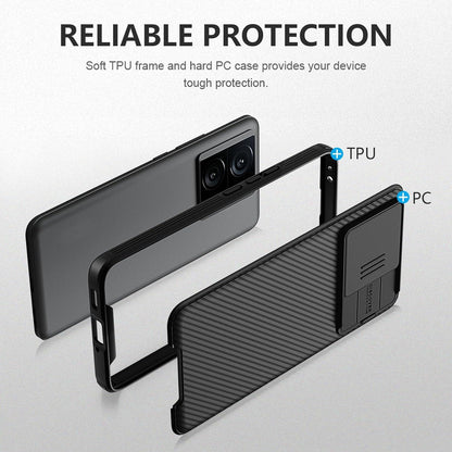 Schwarze AROYI Handyhülle für Xiaomi 13T/13T Pro - Slide Camera Kameraschutz