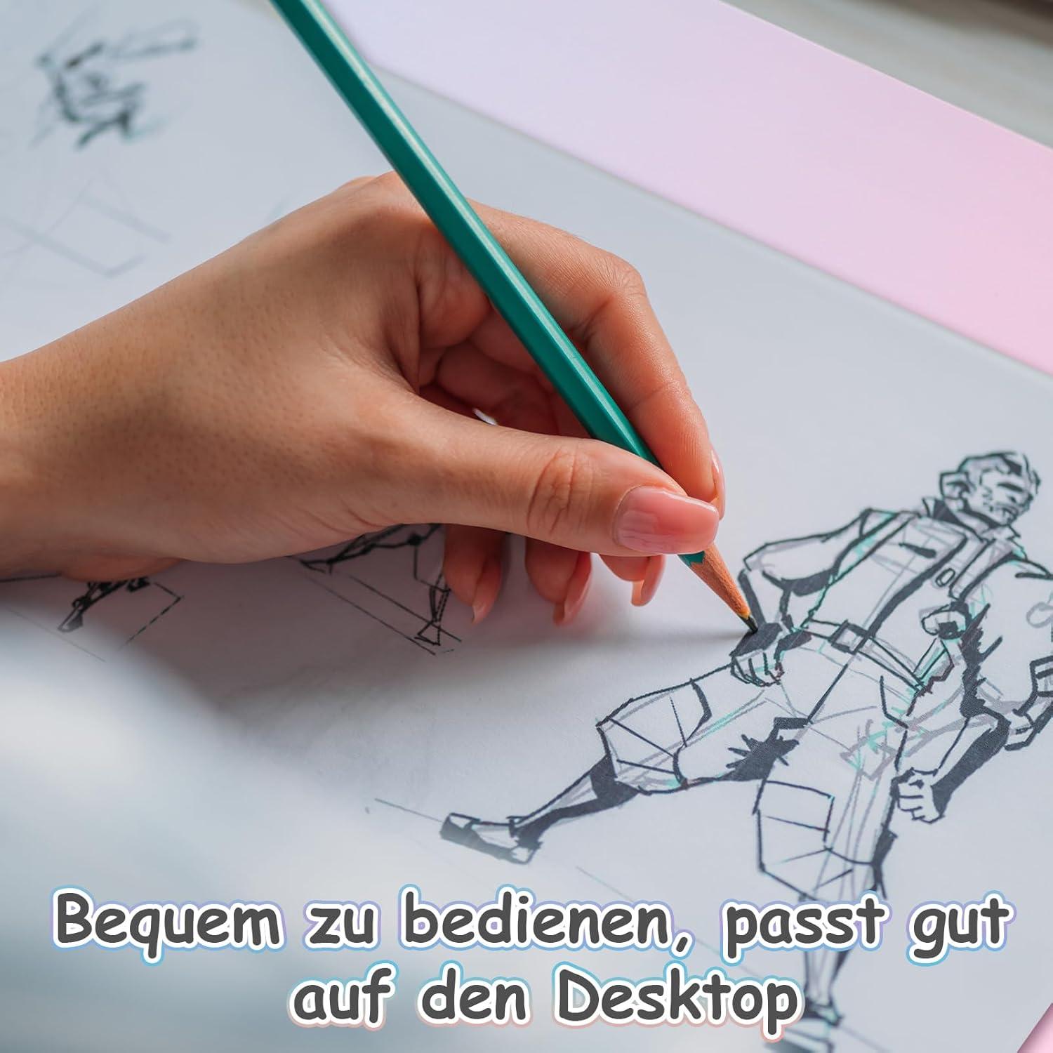 Schreibtischunterlage Leder Mädchen Mauspad Büropad Rosa Groß 80X40cm