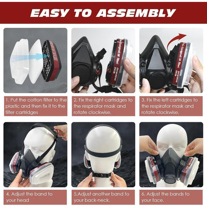 Gesichtsschutz mit Filter und Brille für