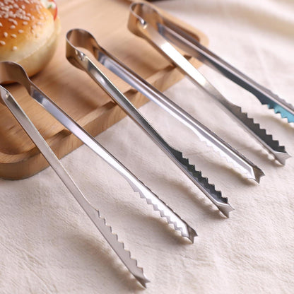 Mini-Edelstahlzangen 10er Set Zange für BBQ Süß Eis Salat