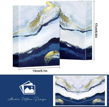 Lanpn Fotoalbum 10x15 cm Marine 2 Packungen Hardcover 100