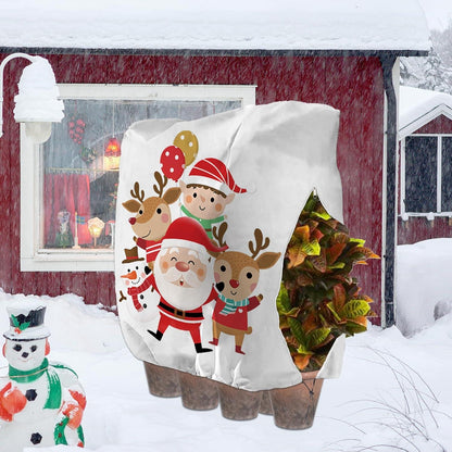 Große Winter Pflanzenschutzabdeckung Weihnachtsmuster 2,0 x 2,4 m