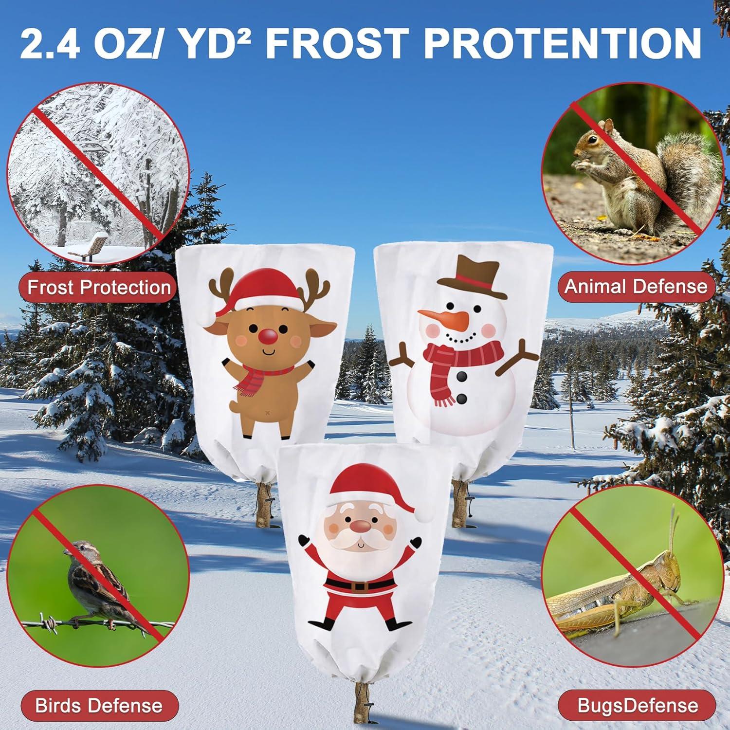 3er Pack Winterschutz Pflanzen Frostschutz Weiß 0.8 x 1.2m