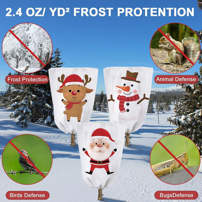 3er Pack Winterschutz Pflanzen Frostschutz Weiß 0.8 x 1.2m
