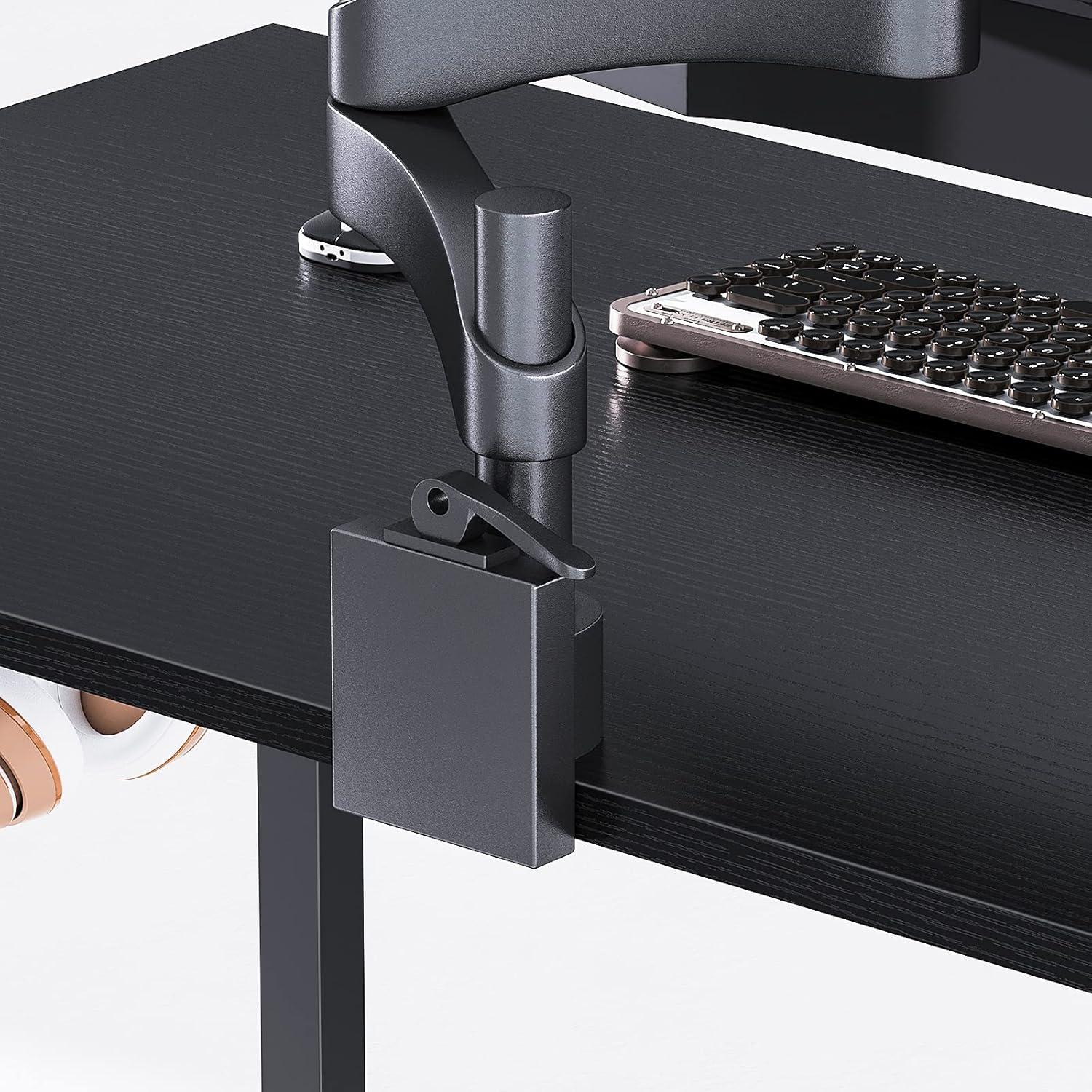 ODK Schreibtisch Schwarz 138x50x73.5cm Computer Bürotisch Arbeitszimmer Holz