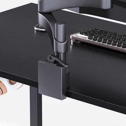 ODK Schreibtisch Schwarz 138x50x73.5cm Computer Bürotisch Arbeitszimmer Holz