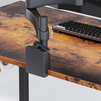 ODK Computertisch 160x55x73,5cm Bürotisch mit Halter Aufbewahrung Braun