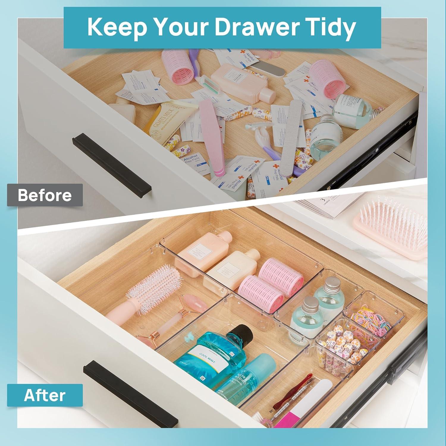Schubladen Organizer Set für Küche Schlafzimmer Büro